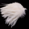 Strung Chinese Saddle Hackle 5-7" - white